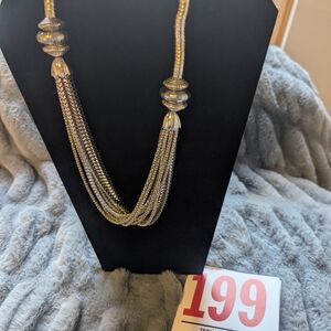 Lot 199 Silver Toned And Mesh Necklace